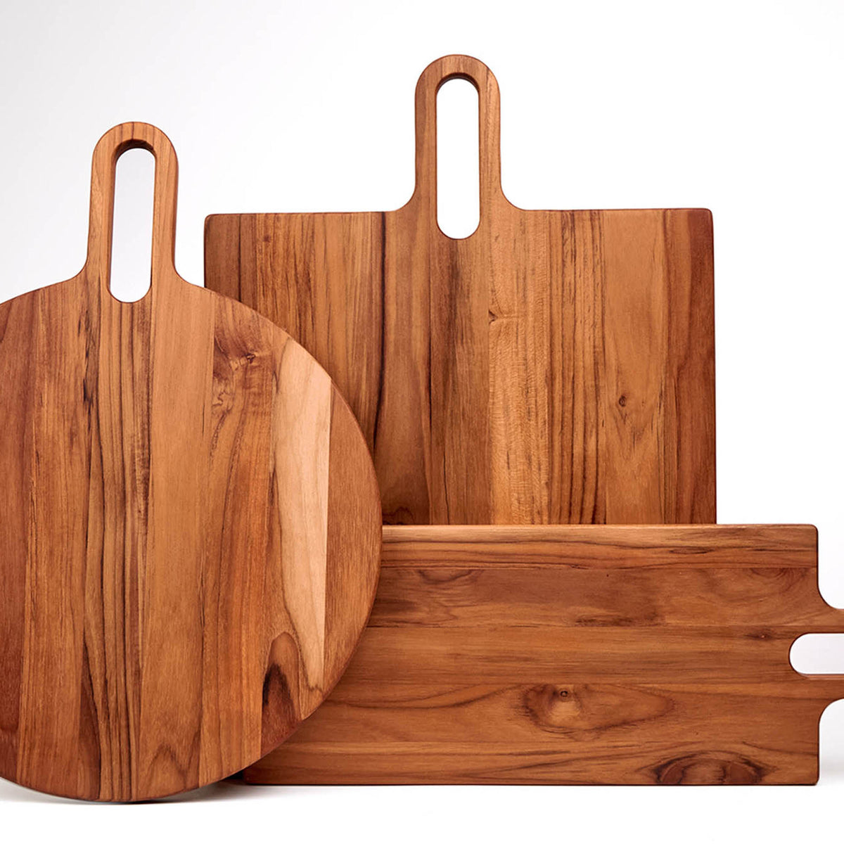 Teakhauss Teakholz-Schneidbrett Bistro, rectangular cutting board made of durable teak wood for kitchen use