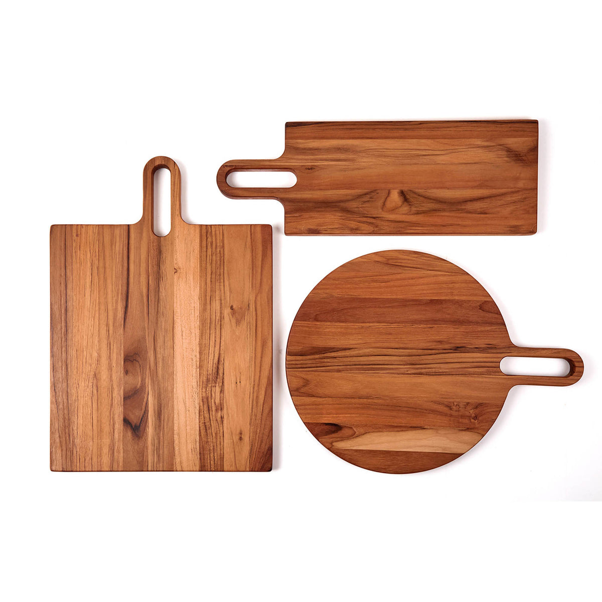 Teakhauss teak wood cutting board Bistro style, rectangular design with smooth finish, ideal for kitchen prep and serving.