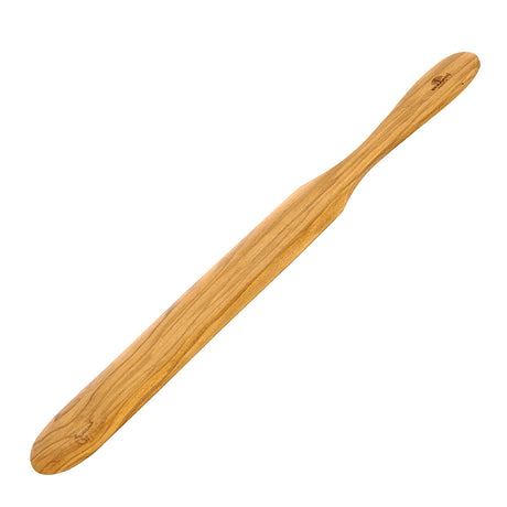 BÉRARD brown 36 cm pancake turner with a wide flat spatula for flipping pancakes and crepes in the kitchen.