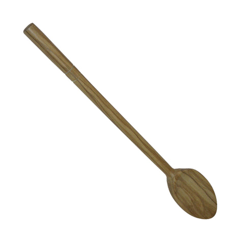 BÉRARD everyday brown 35cm cooking spoon with a wooden handle, ideal for stirring and serving in the kitchen.