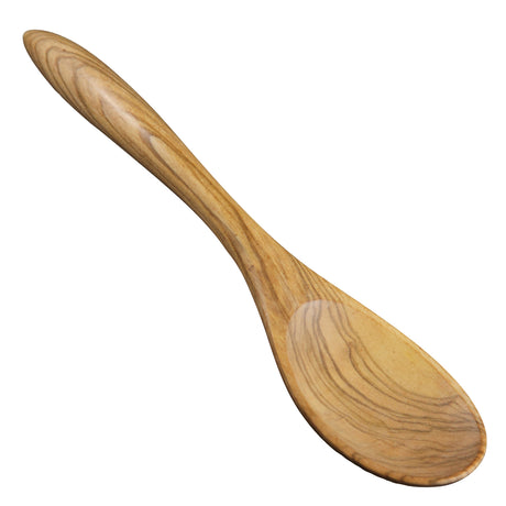 BÉRARD Terra brown 33 cm spoon with a sleek, modern design, showcasing its smooth handle and polished finish.