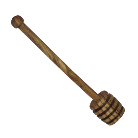 BÉRARD honey spoon in brown, 14.6 cm, with a smooth handle and small bowl for serving honey.
