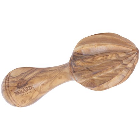 BÉRARD lemon squeezer in brown, 14 cm, with a sturdy handle and conical design for easy citrus juice extraction.