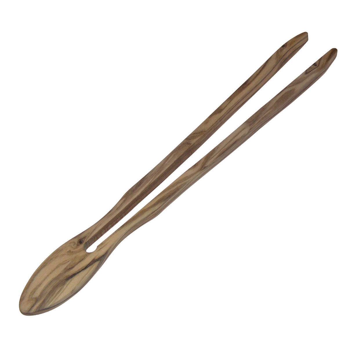 BÉRARD OLEA brown 24cm cooking and serving tongs, stainless steel, with ergonomic handle for grilling and serving food.