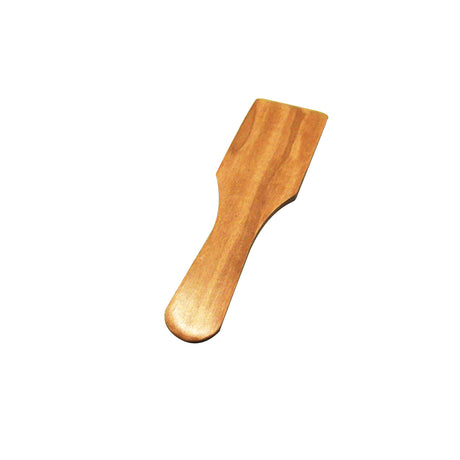 BÉRARD raclette-spachtel in brown, 13 cm, with a flat spatula design for spreading and serving melted cheese.