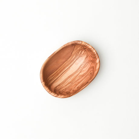 BÉRARD oval brown bowl, 9.8 cm ceramic dish for serving or decoration with a smooth oval shape.