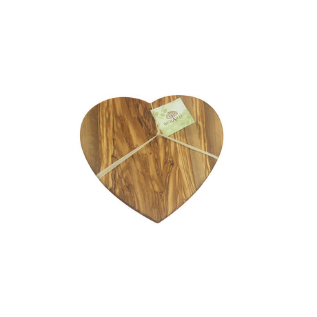 BÉRARD olive wood heart-shaped cutting board, 12.5 cm, with natural wood grain and smooth finish for kitchen use
