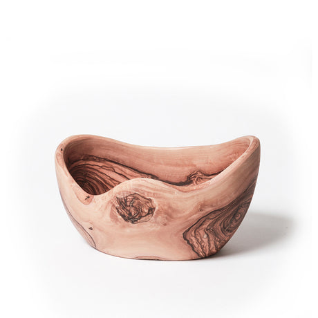 BÉRARD brown fruit bowl with 26 cm diameter, stylish round wooden design for displaying fresh fruit.