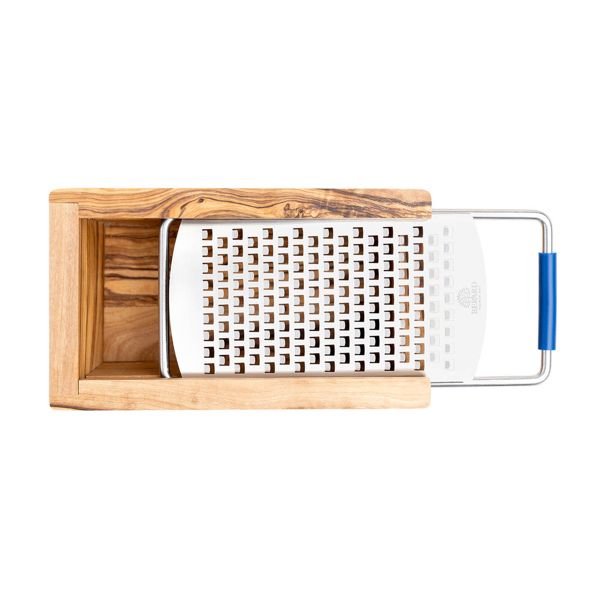 BÉRARD Parmesan cheese grater with box, brown plastic, 15 cm, suitable for grating hard cheeses like Parmesan