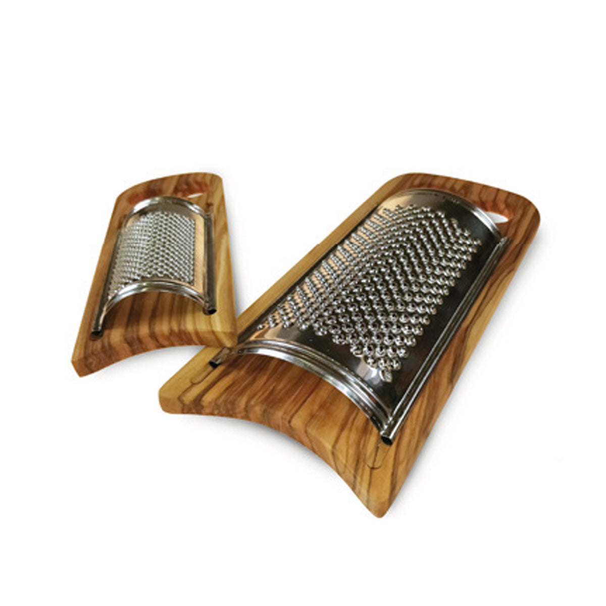 BÉRARD flat grater in brown, 22 cm with a wide surface for shredding and grating ingredients.