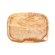 BÉRARD Braunnholz-Schneidbrett NERRO in olive wood, natural finish, 33 cm cutting board with smooth surface and rounded edges.
