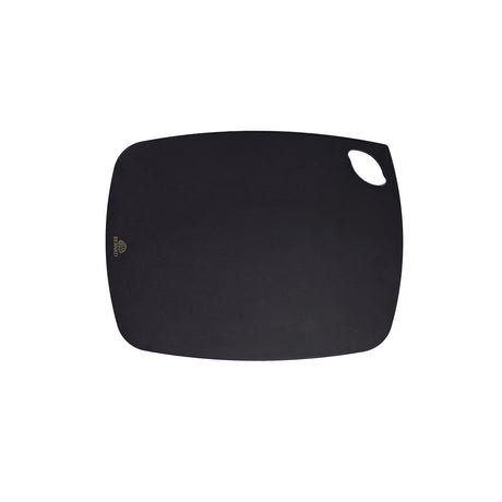 BÉRARD Schneidbrett M in black, 23 cm wooden cutting board with a smooth surface for kitchen use