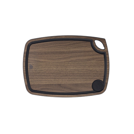 BÉRARD coffee and bistro walnut cutting board, 33cm, showcasing a smooth wooden surface for food preparation.