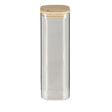 BÉRARD quadrilateral clear storage jar with 2.1-liter capacity, designed for kitchen organization and food storage.