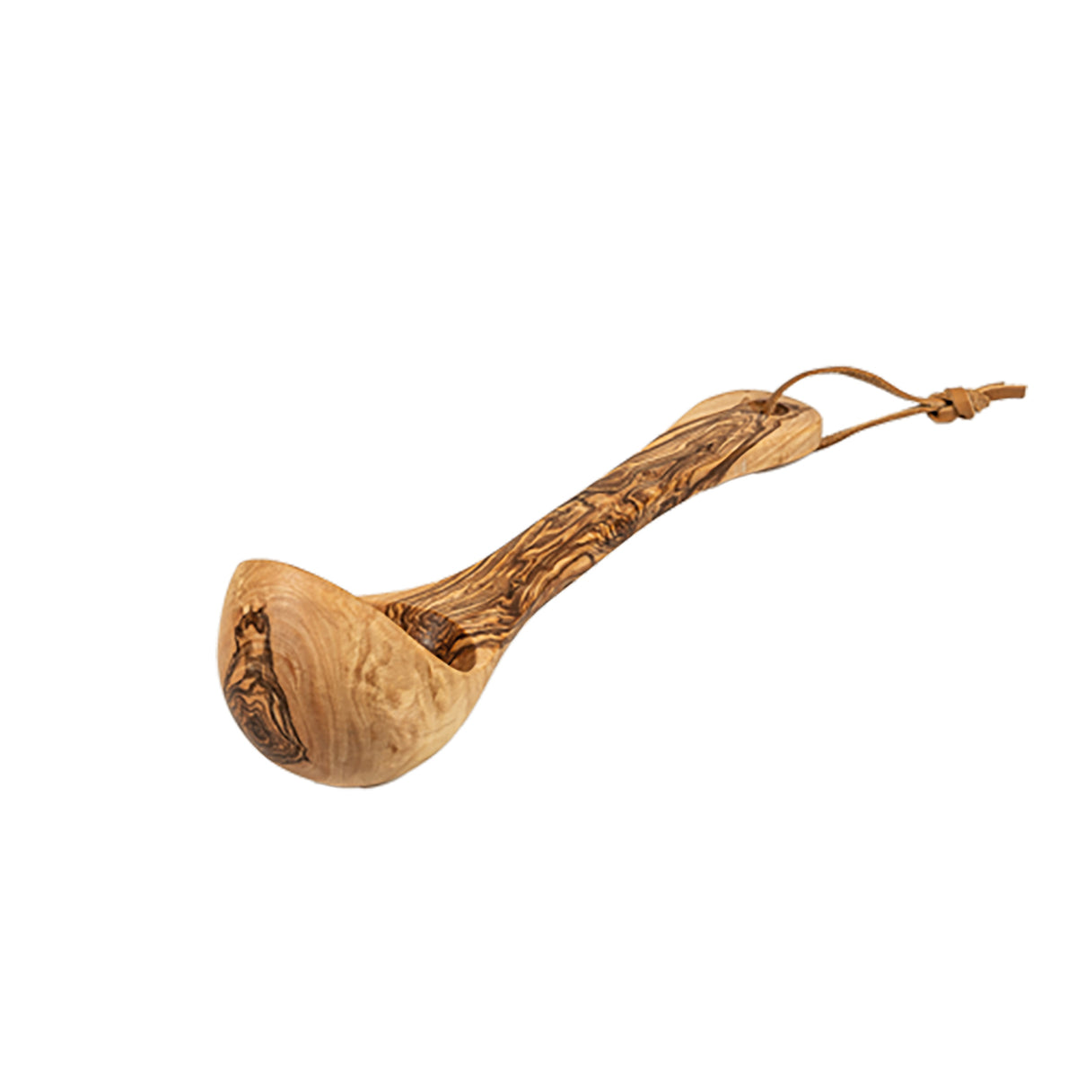 BÉRARD brown 25 cm soup ladle with a long handle, made of durable material, perfect for serving soups and stews.