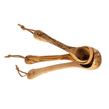 BÉRARD brown 30 cm soup ladle with a long handle, designed for serving soups and broths.