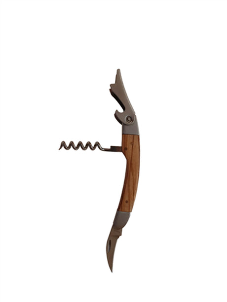 BÉRARD olive wood bottle opener, 11.5 cm, crafted from olivewood with a natural finish, designed for opening bottles easily.