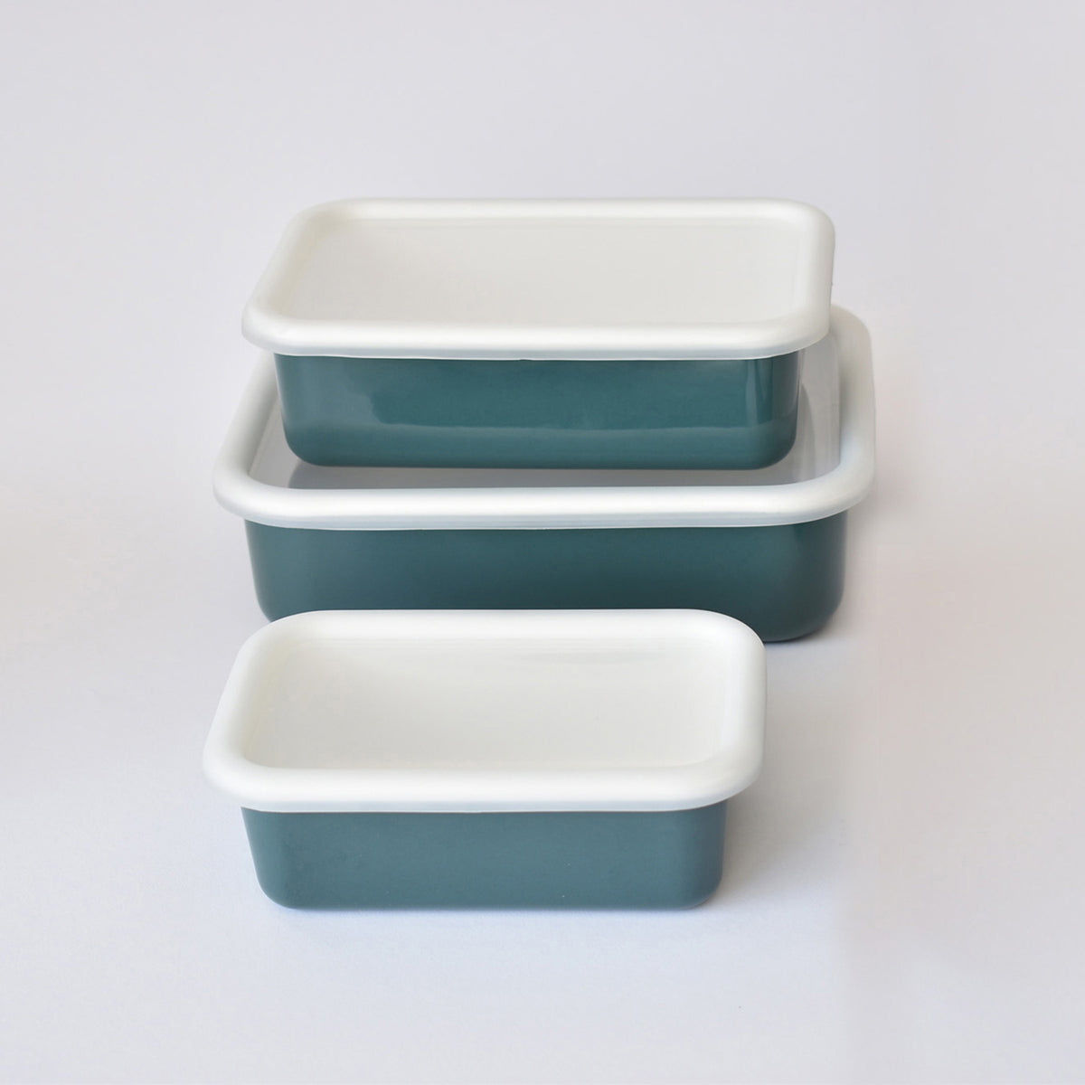HONEYWARE Color Line emailledosen in smaragd green with 740 ML capacity, featuring a vibrant, glossy enamel finish.