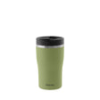 PROFINO BARISTA thermobecher in salbei green with stainless steel lid, insulated coffee mug for hot beverages.