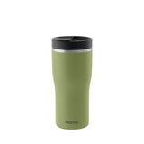PROFINO BARISTA salbei thermobecher with lid, stainless steel insulation for hot and cold beverages, durable travel mug.