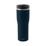 Blue PROFINO Barista thermobecher with a sleek design, featuring a secure lid and insulated body for hot and cold drinks.