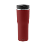 PROFINO Barista thermobecher in burgundy, insulated travel mug with lid, designed for hot beverages and on-the-go use.