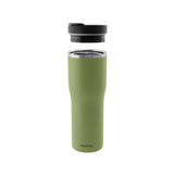 PROFINO BARISTA thermobecher in salbei with spill-proof lid, insulated for hot and cold drinks, durable travel mug.
