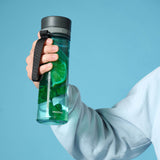PROFINO INFUZE 600 ml reusable water bottle with a clear plastic body and screw-on lid for hydration on the go.