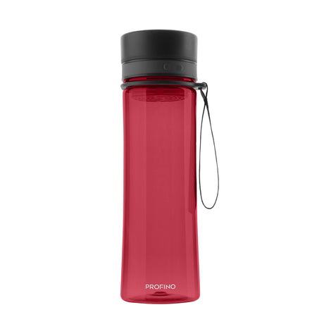 PROFINO INFUZE 600 ml Trinkflasche with a clear plastic body and screw-on lid, suitable for water and beverages.