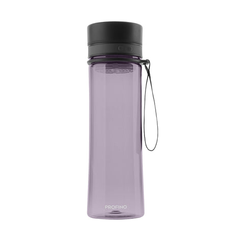 PROFINO INFUZE 600 ml drinking bottle with transparent body and screw-on cap, designed for hydration on the go.