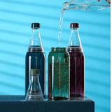 PROFINO Sparkle 600 ml drinking bottle with a transparent design and colorful sparkling pattern, ideal for on-the-go hydration.
