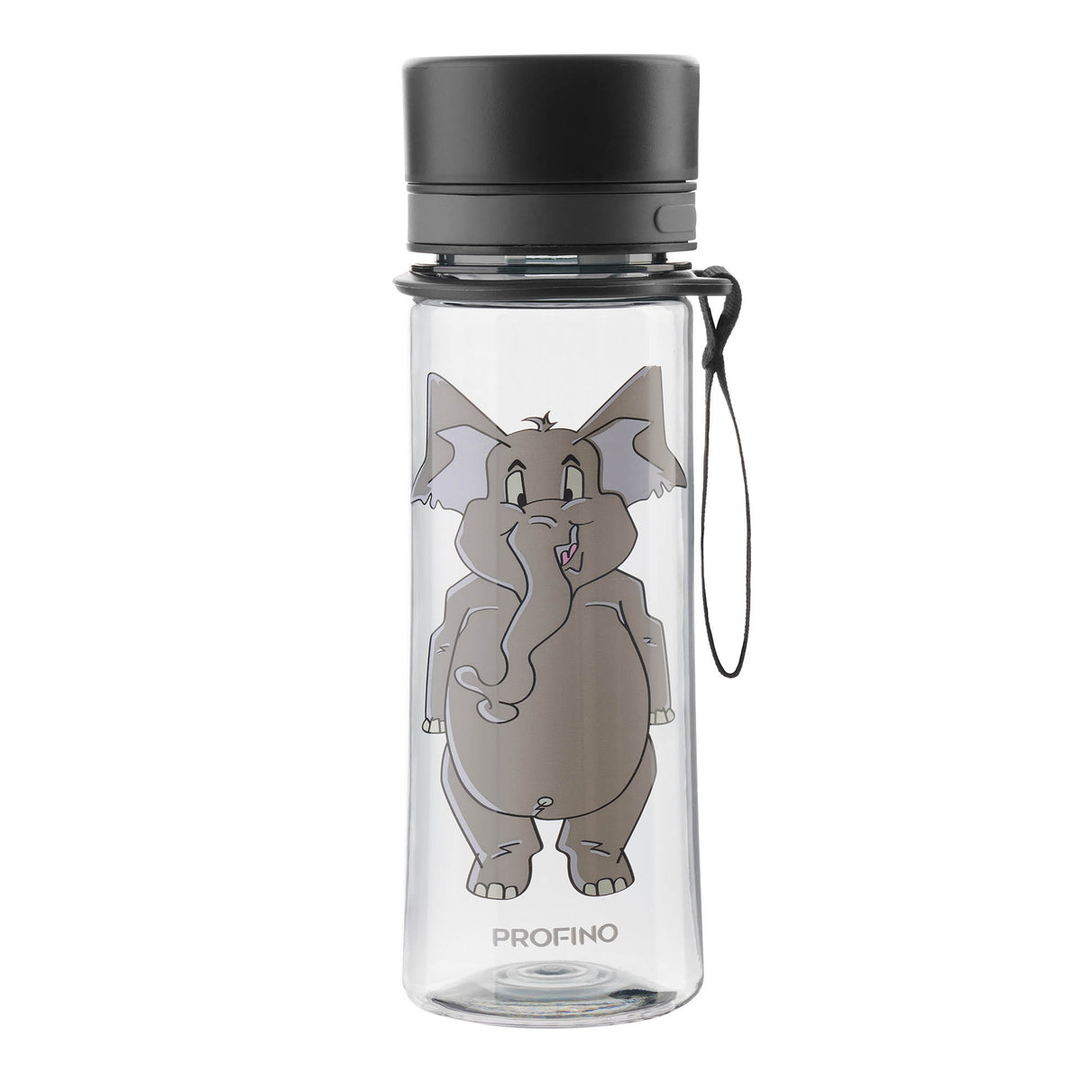 PROFINO INFUZE 350 ml Trinkflasche with a transparent body and colorful lid, perfect for sports and daily hydration.