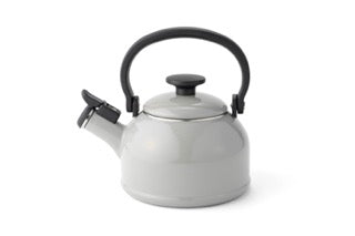 Gray HONEYWARE water kettle with 1.6-liter capacity, stainless steel body and ergonomic handle for boiling water.