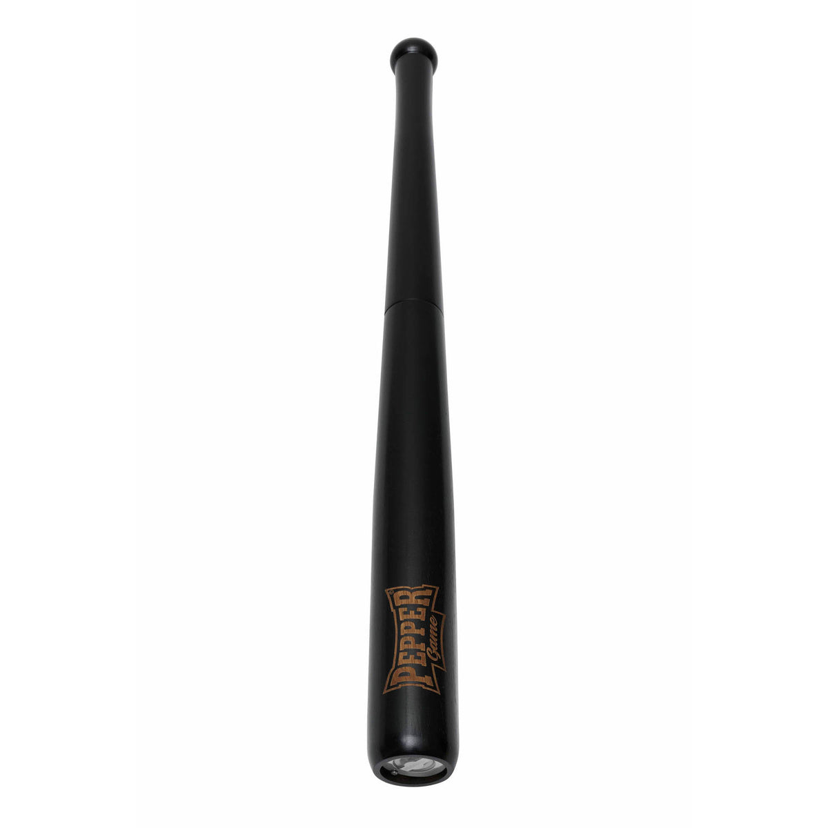 PROFINO black PEPPER GAME pepper mill, 71 cm tall, showing the sleek cylindrical design and grinding mechanism.