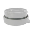 PROFINO barista replacement parts, sealing ring for espresso machine lid, close-up view of rubber gasket and lid component