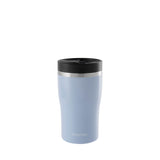 PROFINO Barista thermobecher in light blue, stainless steel travel mug with lid, designed for hot beverages and on-the-go use.