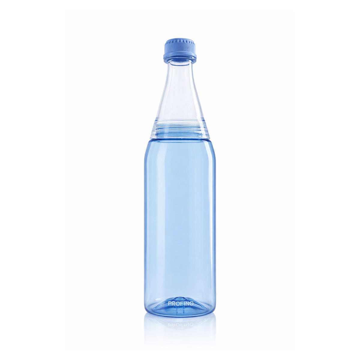 PROFINO Sparkle 600 ml drinking bottle with a colorful, transparent design and screw-on lid, ideal for sports and daily hydration.