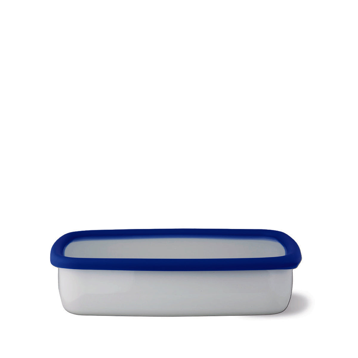 HONEYWARE Classic dark blue enamelled bowl with 1.7L capacity, showcasing smooth enamel finish and sturdy design.