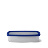 HONEYWARE Classic dark blue enamelled bowl with 1.7L capacity, showcasing smooth enamel finish and sturdy design.