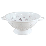 White HONEYWARE colander with 1.5-liter capacity, featuring a perforated design for draining pasta and vegetables.
