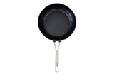 Kyocera ceramic frying pan in black with a smooth non-stick surface, ideal for versatile cooking.