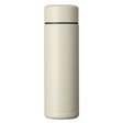 KYOCERA slim beige insulated bottle with 300ml capacity, stainless steel design perfect for hot or cold beverages