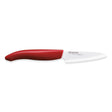 KYOCERA ceramic knife GEN RED in red with a sleek blade, ideal for precise cutting and kitchen use.