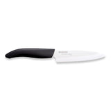 KYOCERA black ceramic knife with sleek handle, designed for precise slicing and professional kitchen use.
