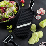 KYOCERA ceramic knife starter set with two knives, featuring sharp, durable blades and ergonomic handles for precise kitchen cutting.