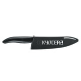 Black KYOCERA knife protector for blades up to 11 cm, made of durable material, shown on a plain background.