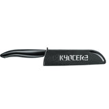KYOCERA black knife protector for blades up to 11 cm, made of durable material, designed to safeguard and store knives safely.