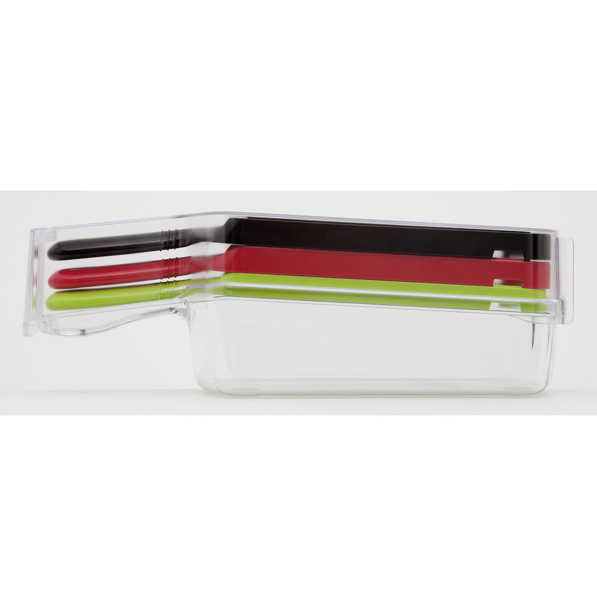 KYOCERA SLICE&GRATE 6-piece red hobelset with box, featuring ceramic slicer and grater for kitchen prep.