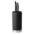 KYOCERA Messerblock with two GEN knives and soft-touch handles, showcasing sleek kitchen knife storage and cutting tools.