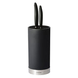 KYOCERA Messerblock with two GEN knives and soft-touch handles, showcasing sleek kitchen knife storage and cutting tools.